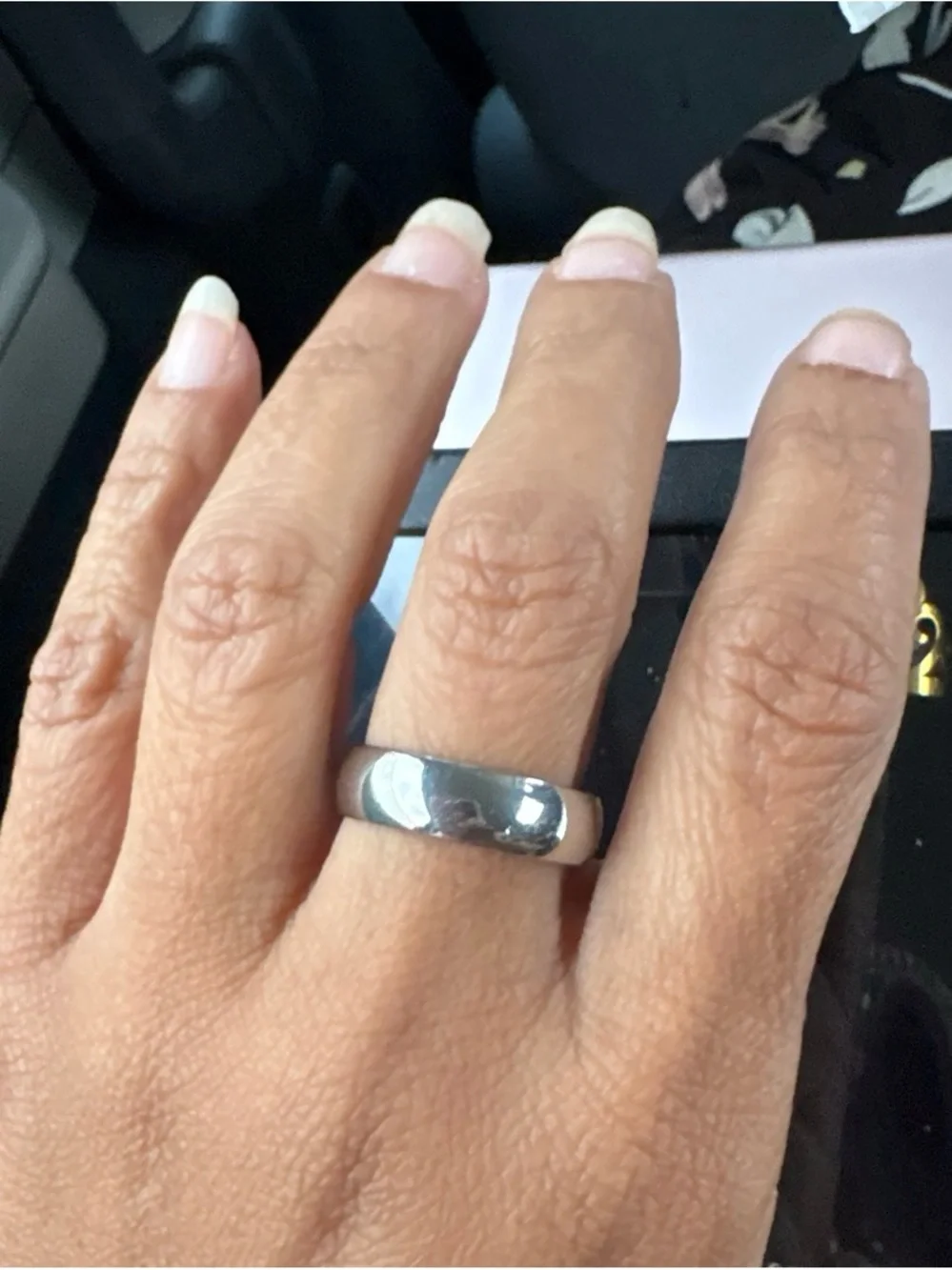 Polished Silver Smart Ring - Silver